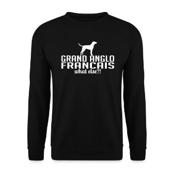 GRAND ANGLO FRANCAIS quoi d’autre Chiens Wilsigns - Sweat-shirt Unisexe - noir - Devant - Alina (178cm) & Michal (187cm)