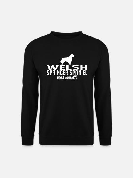 WELSH SPRINGER SPANIEL was sonst Hunde Wilsigns - Unisex Pullover - Schwarz