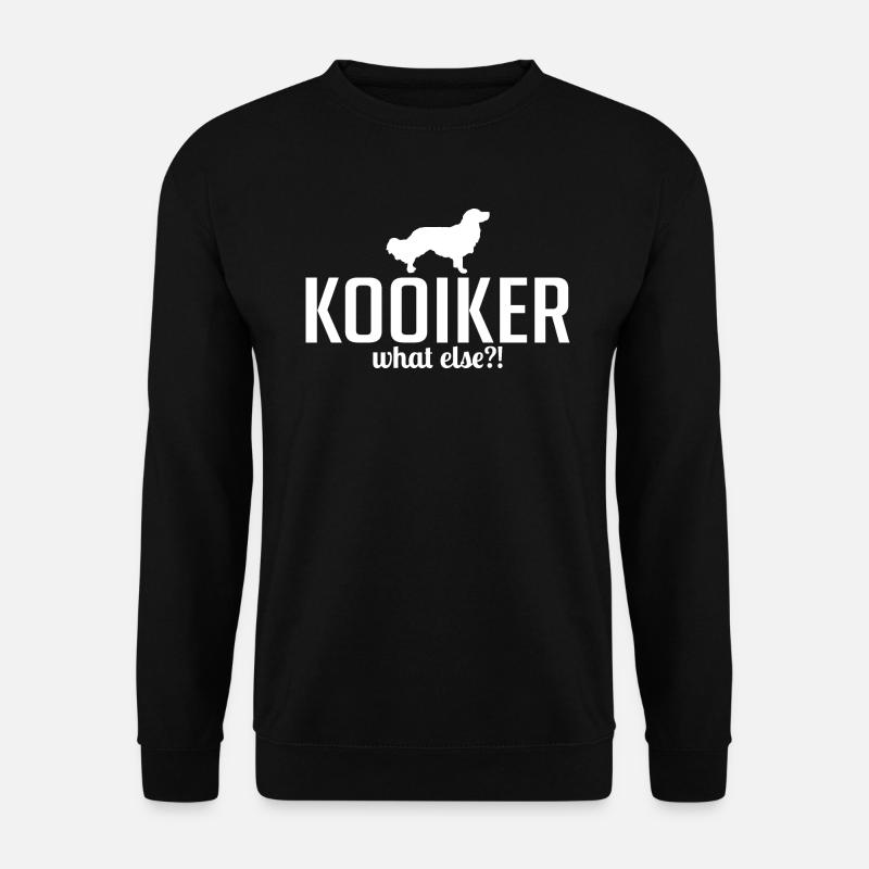 Kooiker what else Hundespruch Hunde - Unisex Pullover - Schwarz