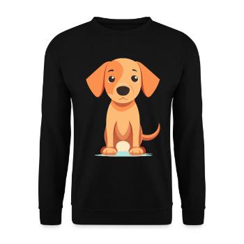 Conception de chien mignon pour les propriétaires de chiens - Sweat-shirt Unisexe - noir - Devant - Alina (178cm) & Michal (187cm)