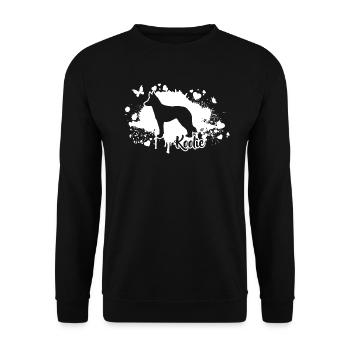 Koolie Chiens Race de chien Wilsigns - Sweat-shirt Unisexe - noir - Devant - Alina (178cm) & Michal (187cm)