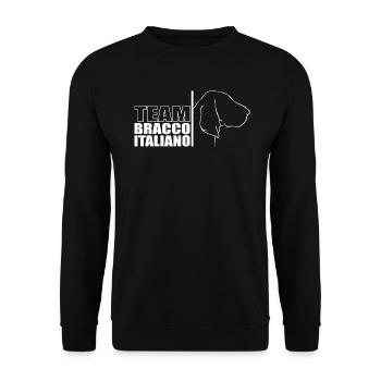 TEAM Bracco Italiano Chien Chien Wilsigns - Sweat-shirt Unisexe - noir - Devant - Alina (178cm) & Michal (187cm)
