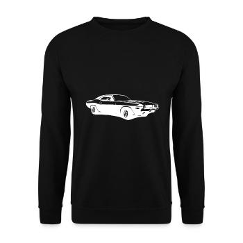 Sportwagen - Unisex Pullover - Schwarz - Vorne - Alina (178cm) & Michal (187cm)