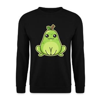 Frog pear design for frog lovers - Unisex Sweatshirt - black - Front - Alina (178cm) & Michal (187cm)