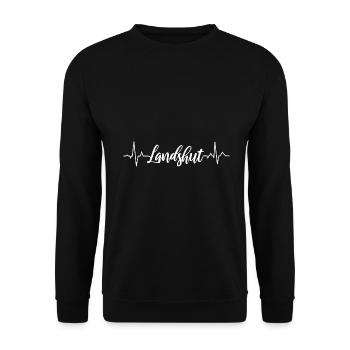 EKG Landshut - Unisex Pullover - Schwarz - Vorne - Alina (178cm) & Michal (187cm)