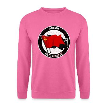 Action Antifasciste - Unisex Pullover - Pink - Vorne