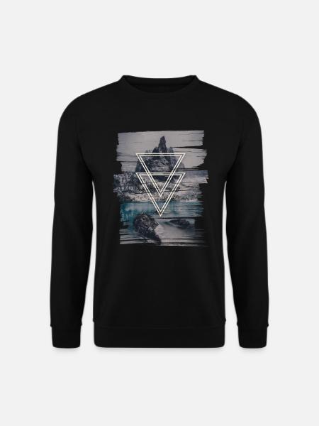 Mountain Triangle - Unisex Sweatshirt - black