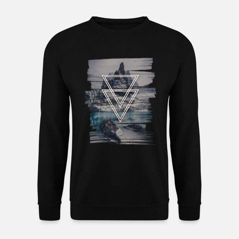 Mountain Triangle - Unisex Sweatshirt - black
