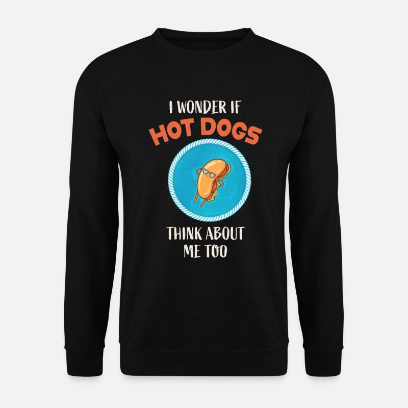 Hot Dog Hot dogs - Unisex Pullover - Schwarz