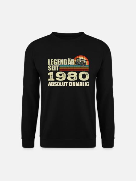 Legendary since 1980 - absolutely unique - Unisex Sweatshirt - black