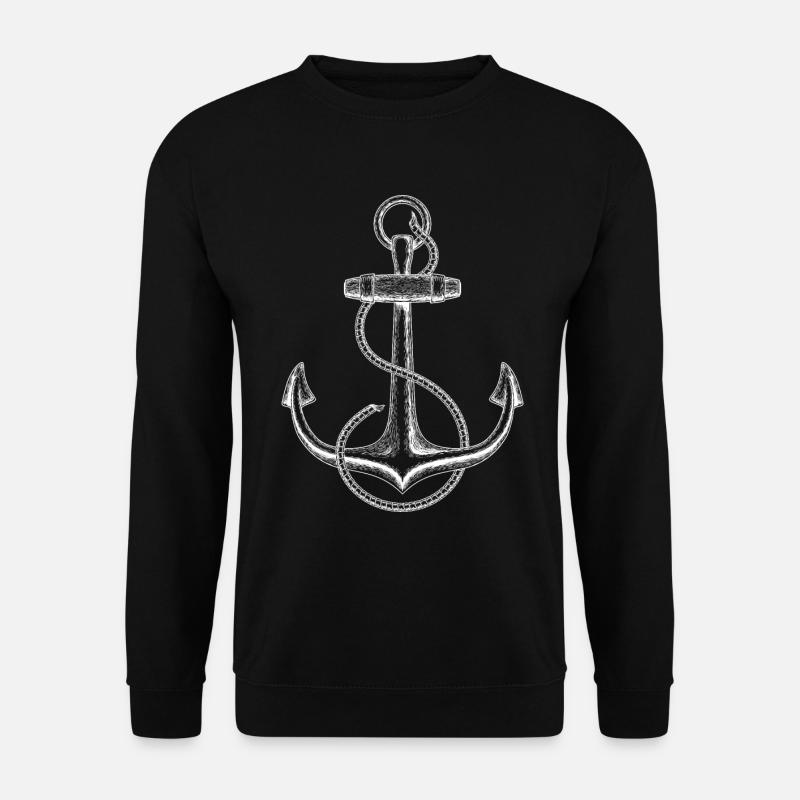 Ancre de capitaine de bateau - Sweat-shirt Unisexe - noir
