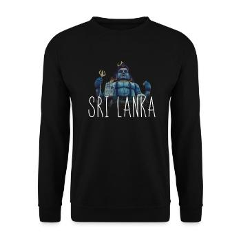 Sri Lanka Buddha Urlaub Tempel Mittelamerika Om - Unisex Pullover - Schwarz - Vorne - Alina (178cm) & Michal (187cm)