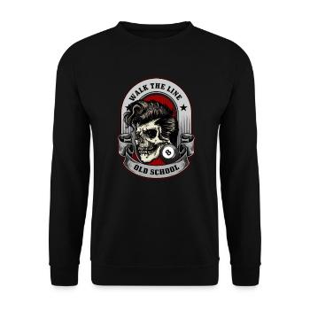 Rocker Rock rock music musical cadeau - Sweat-shirt Unisexe - noir - Devant - Alina (178cm) & Michal (187cm)