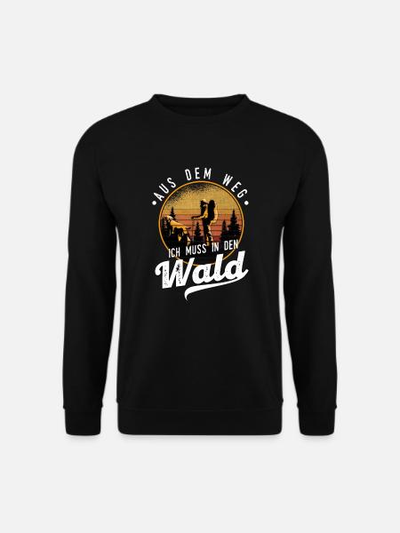 Wald Wanderer Waldliebhaber Wanderung Geschenk - Unisex Pullover - Schwarz