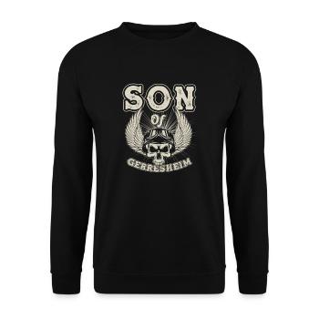 Cadeau du fils de Gerresheim Düsseldorfer Sons - Sweat-shirt Unisexe - noir - Devant - Alina (178cm) & Michal (187cm)