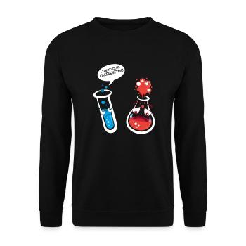 Chimie Chimiste Cadeau drôle pour les geeks - Sweat-shirt Unisexe - noir - Devant - Alina (178cm) & Michal (187cm)