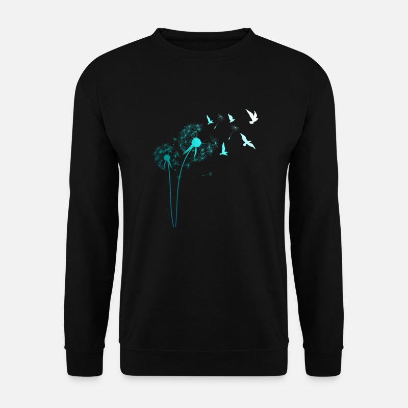Pusteblume oiseaux oiseau cadeau de pissenlit - Sweat-shirt Unisexe - noir