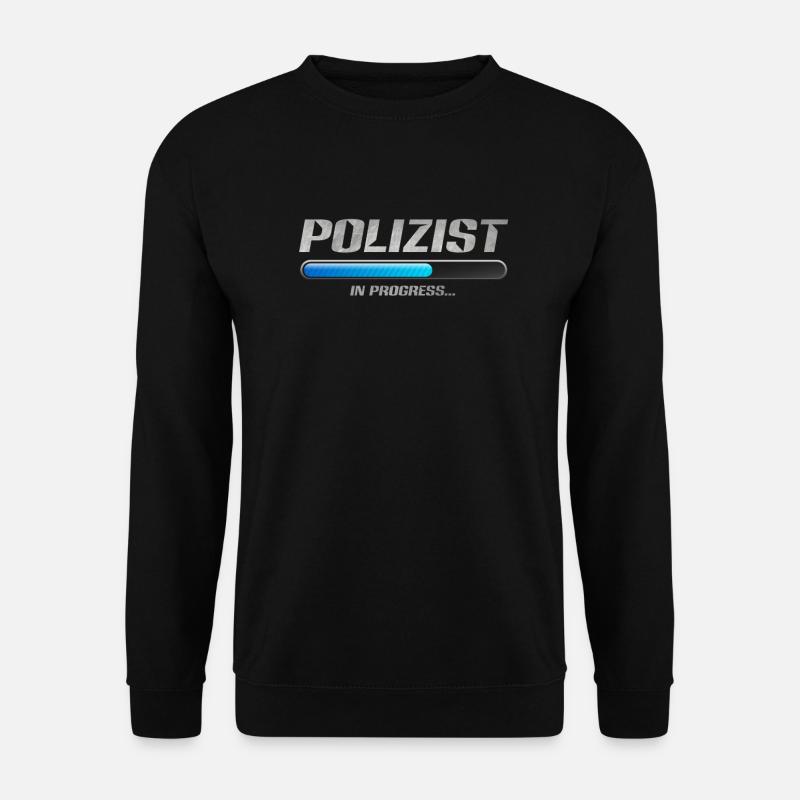 Werdender Polizist Polizei Ausbildung Geschenk - Unisex Pullover - Schwarz