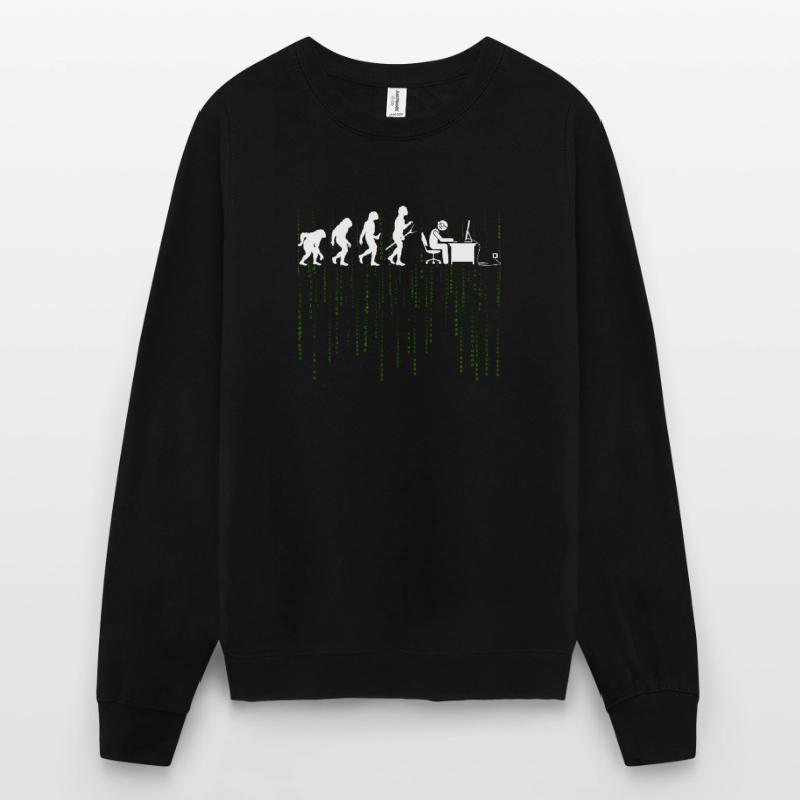 Evolution Computer Enticklung BrushIng Gift Unisex Sweatshirt