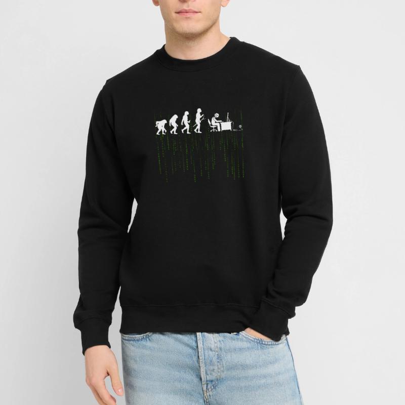 Evolution Computer Enticklung BrushIng Gift Unisex Sweatshirt
