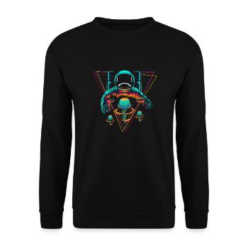 Astronaute océan océan plongeur Jellyfish cadeau - Sweat-shirt Unisexe - noir - Devant - Alina (178cm) & Michal (187cm)
