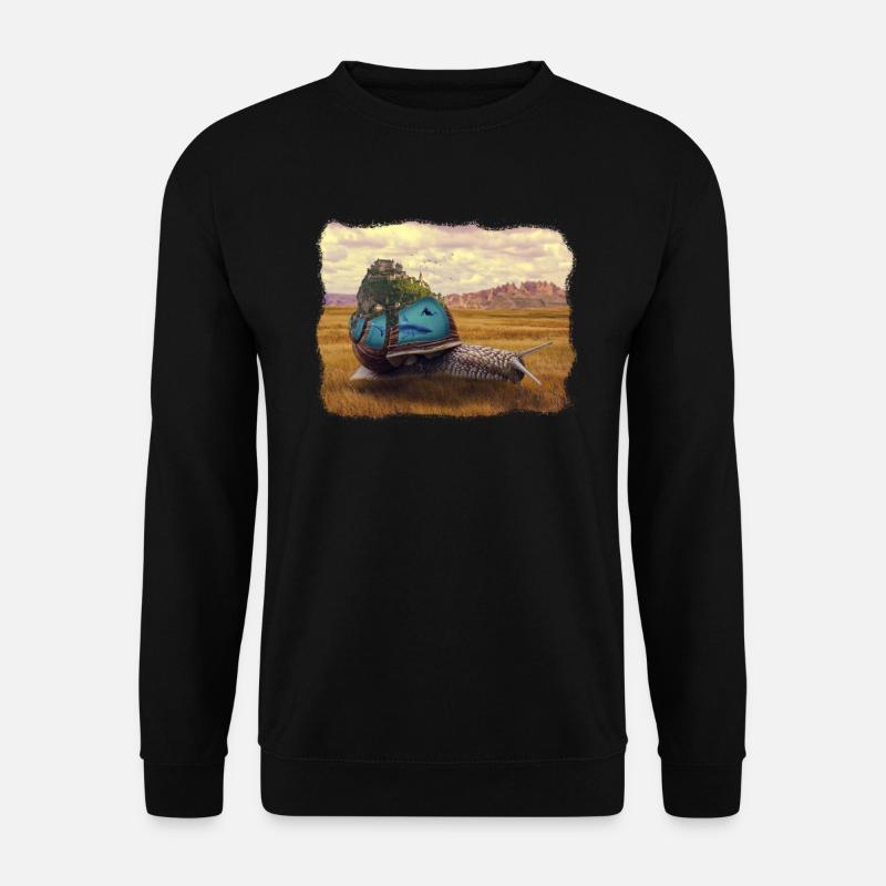 Schnecke - Unisex Pullover - Schwarz