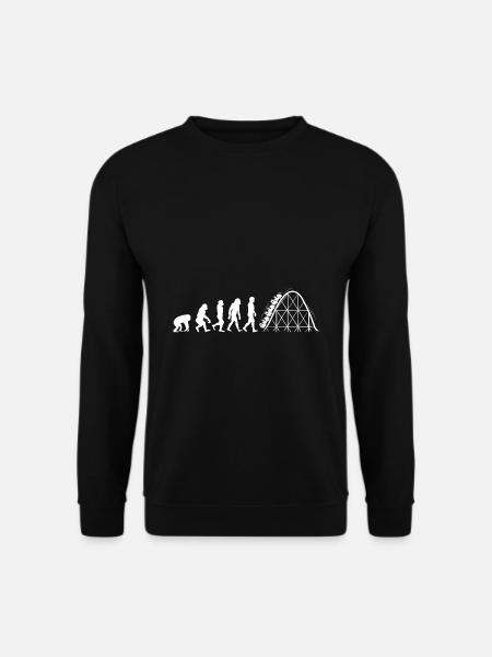 Achterbahn Evolution Adrenalin Freizeitpark - Unisex Pullover - Schwarz