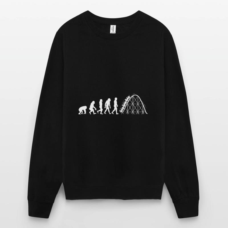 Achterbahn Evolution Adrenalin Freizeitpark Unisex Pullover