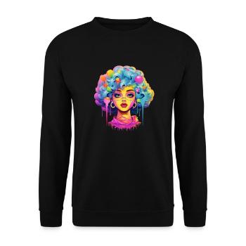 Sweet Candy Girl - Unisex Pullover - Schwarz - Vorne - Alina (178cm) & Michal (187cm)
