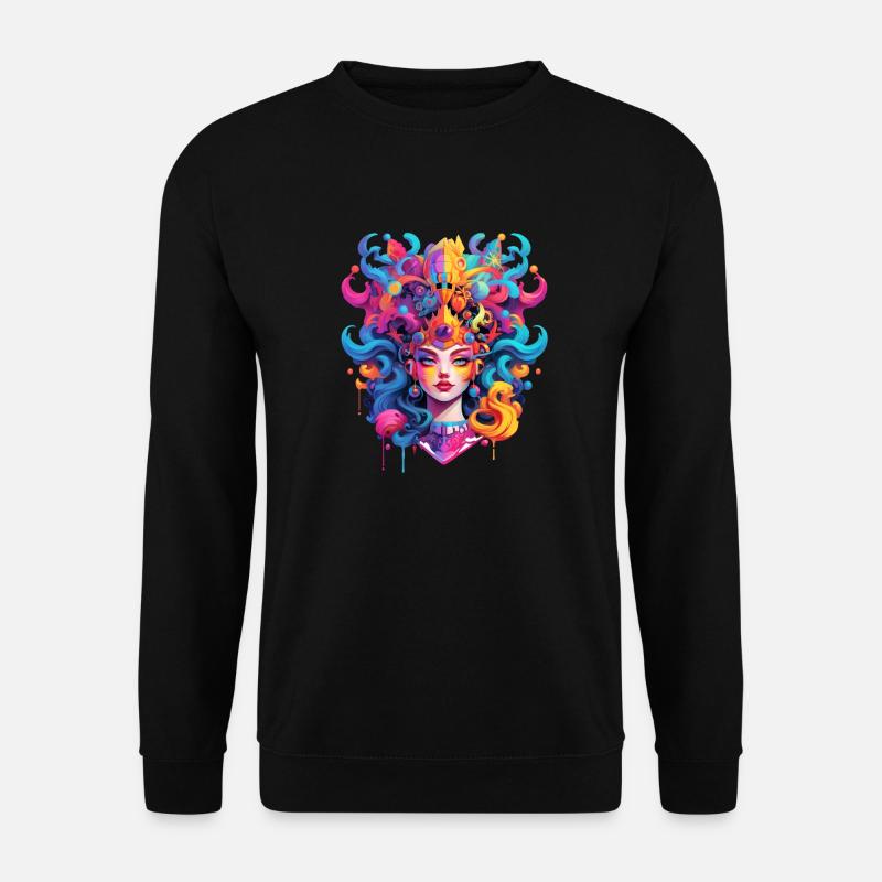 Synthwave Queen - Unisex Sweatshirt - black