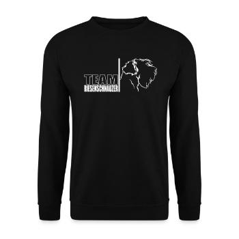 TEAM Schnauzer géant Chien Chien Wilsigns - Sweat-shirt Unisexe - noir - Devant - Alina (178cm) & Michal (187cm)