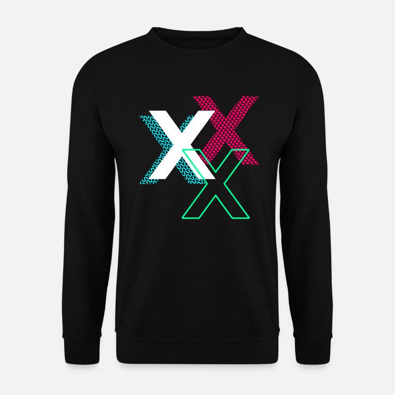 X Buchstabe - Unisex Pullover - Schwarz