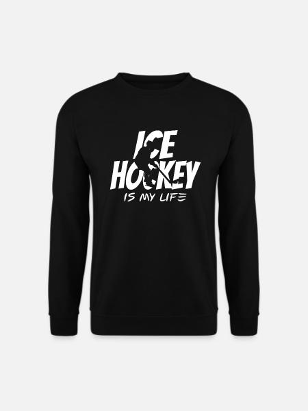 Eishockey ist mein Leben - Unisex Pullover - Schwarz