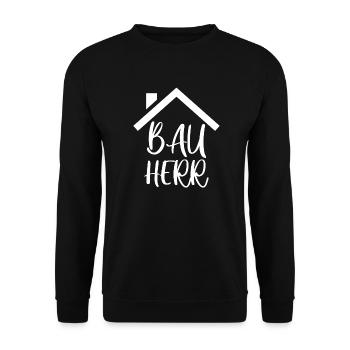 Bauherr - Unisex Pullover - Schwarz - Vorne - Alina (178cm) & Michal (187cm)