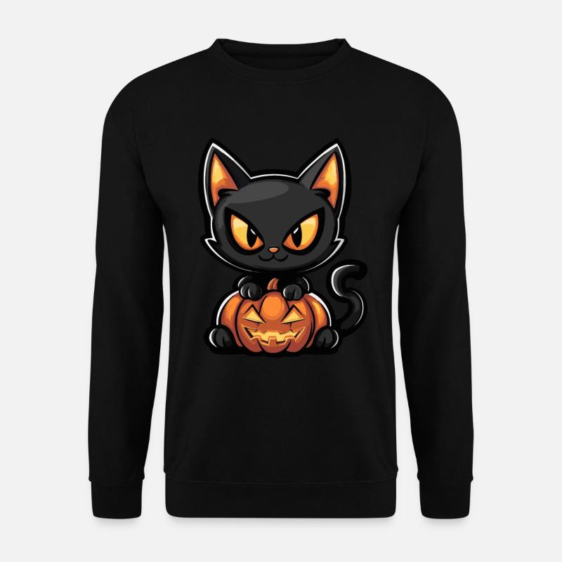 Chat Halloween Chat - Sweat-shirt Unisexe - noir