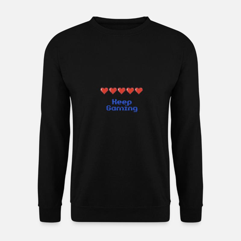 Idée cadeau keep gaming - Sweat-shirt Unisexe - noir