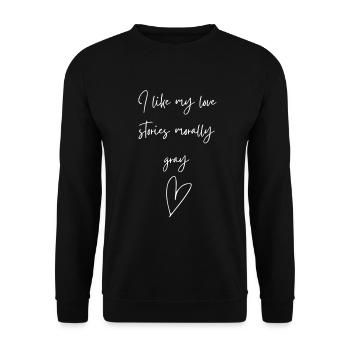 Readers Read Book Gift Idea - Unisex Sweatshirt - black - Front - Alina (178cm) & Michal (187cm)