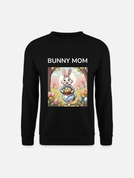 Mom Bunny Easter Bunny Gift - Unisex Sweatshirt - black
