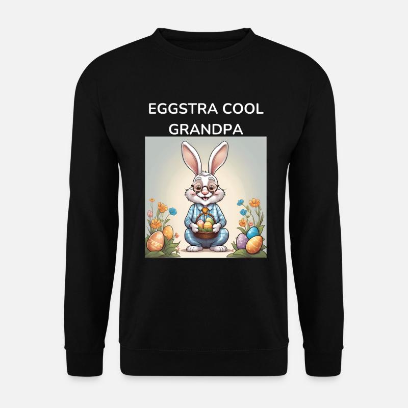 GRANDPA BUNNY Geschenk - Unisex Pullover - Schwarz