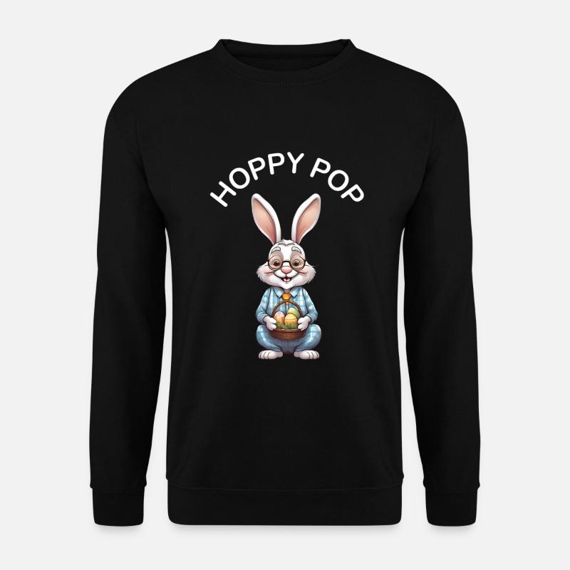 Großvater Spruch Ostern Geschenk - Unisex Pullover - Schwarz