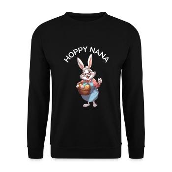 Cadeau Nana houblonnée - Sweat-shirt Unisexe - noir - Devant - Alina (178cm) & Michal (187cm)