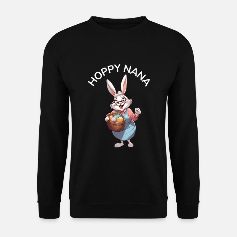 hoppy nana Geschenk - Unisex Pullover - Schwarz