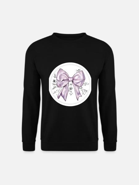 Bow Silk Satin Gift - Unisex Sweatshirt - black
