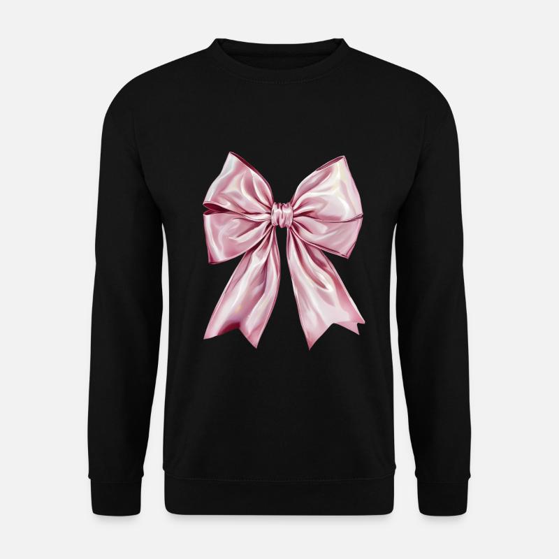 Bow Ribbon Silk Gift - Unisex Sweatshirt - black