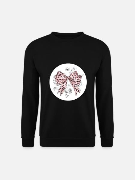 Bow Silk Satin Knot Gift - Unisex Sweatshirt - black