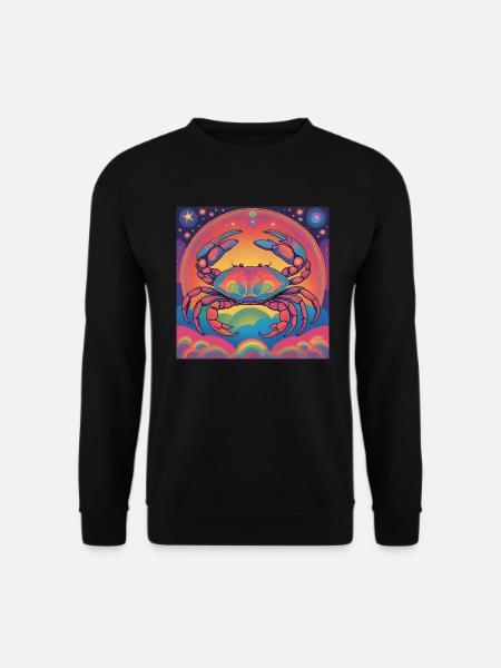 Krebs Astrologie Geburtstag Geschenk - Unisex Pullover - Schwarz