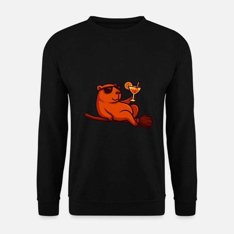 Halloween Capybara Costume Gift - Unisex Sweatshirt - black