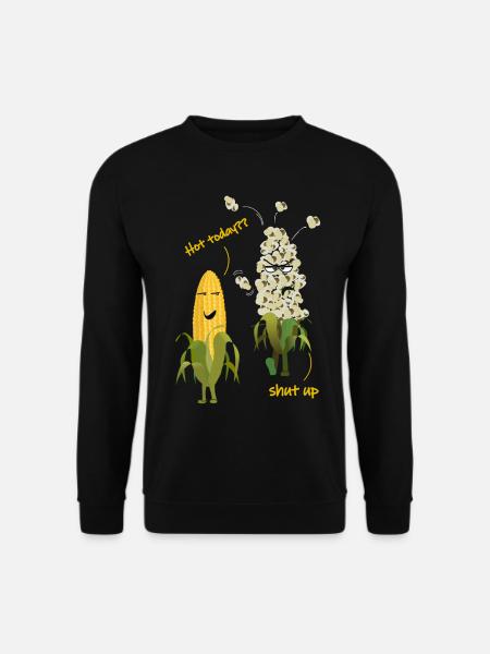 Mais Popcorn Heiß Wetter Sommer - Unisex Pullover - Schwarz
