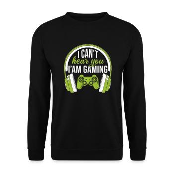 Gambling Gamer Gamer Gambler disant drôle - Sweat-shirt Unisexe - noir - Devant - Alina (178cm) & Michal (187cm)