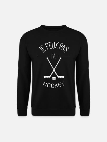 j'peux pas j'ai hockey - Sweat-shirt Unisexe - noir